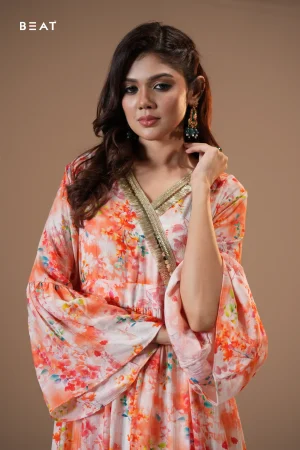 Ladies Gown_Orange-Red