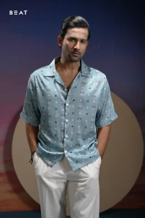 Men’s Half Shirt_Light-Blue