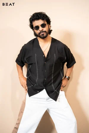 Men's Half Shirt_Black