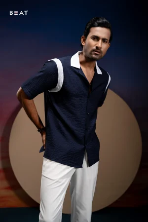 Men's Half Shirt_Blue