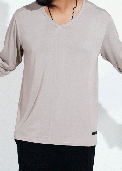 Men's Full Sleeve V-neck T shirt