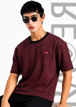 Premium Striped Men's T shirt - Image 2