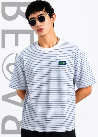 Premium Striped Men's T shirt