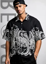 Mens Printed Half Shirt