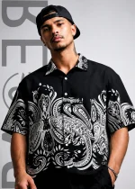 Mens Printed Half Shirt - Image 3