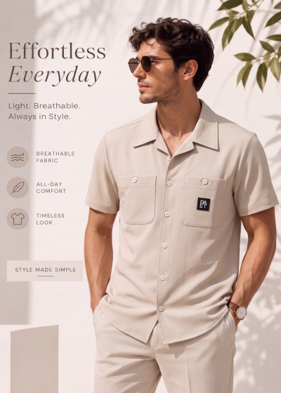 Mens Half Shirt